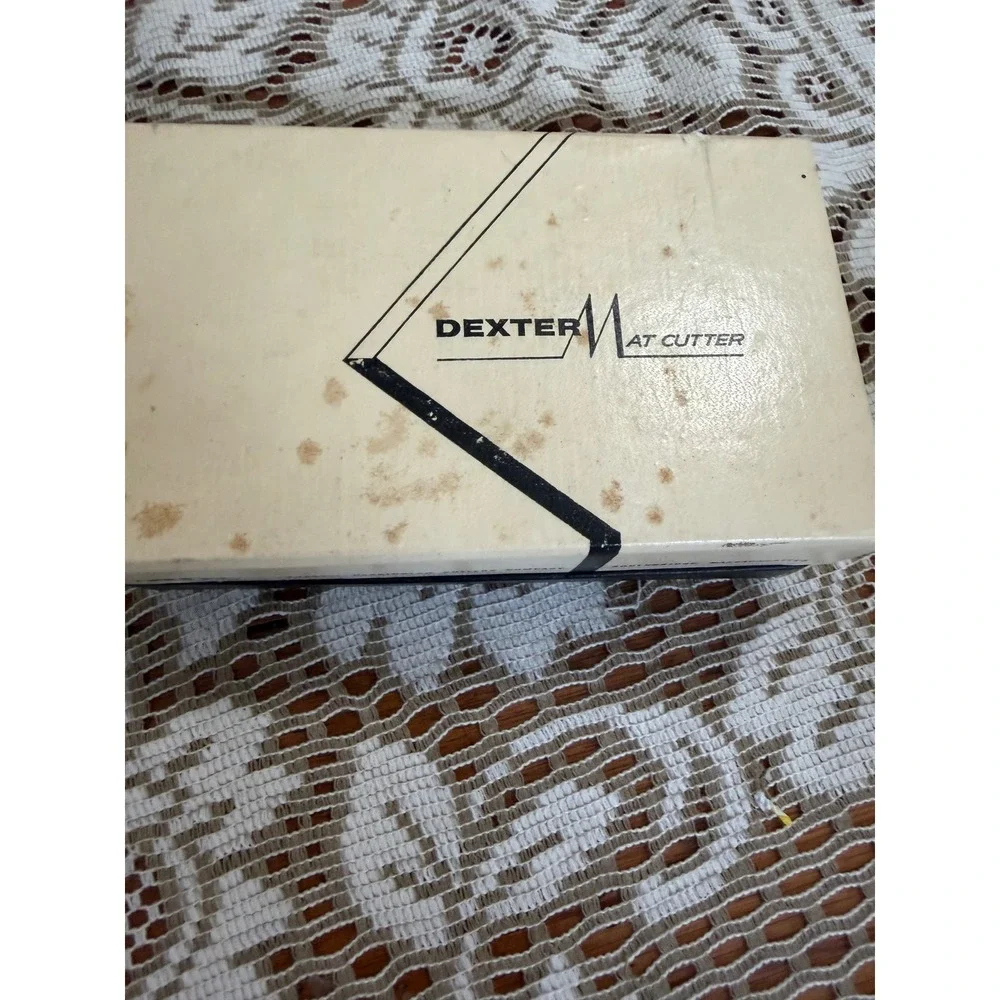Vintage Dexter M Mat Cutter Russell Harrington Cutlery Co Chrome USA Made Boxed
